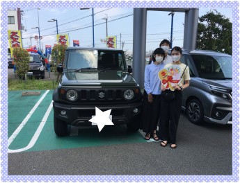 ジムニーシエラ納車致しました☆彡